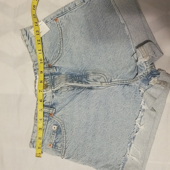 NWT Zara Denim Shorts Women's Size 4 Color Light Blue - Picture 6 of 10